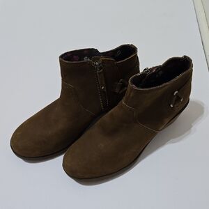 Teva Foxy Women's Brown Ankle Boots with Side Zipper